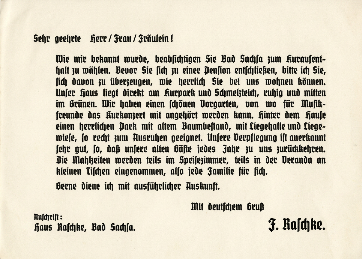 1937, Haus Raschke, b