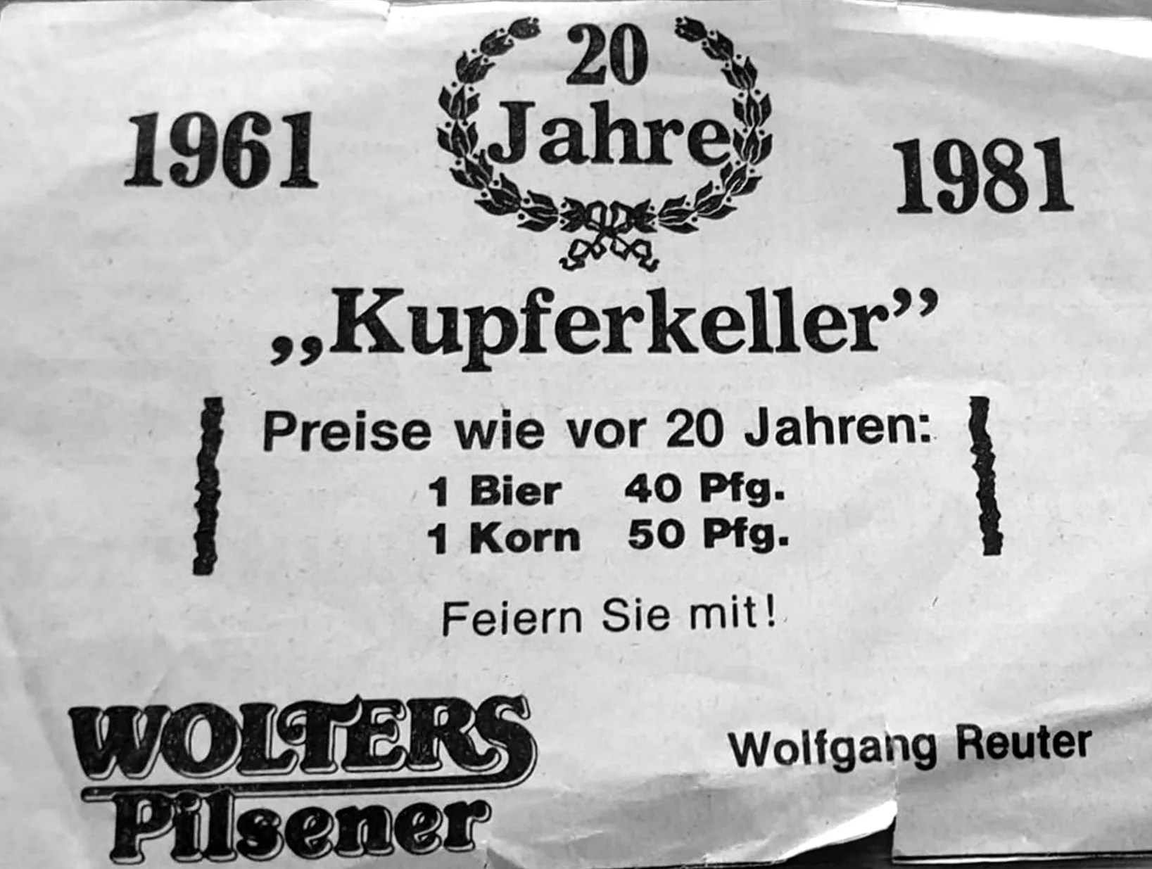 OPTIMIERT_1981, 1961-1981, 20 Jahre Kupferkeller, CV 02 Kupferkeller