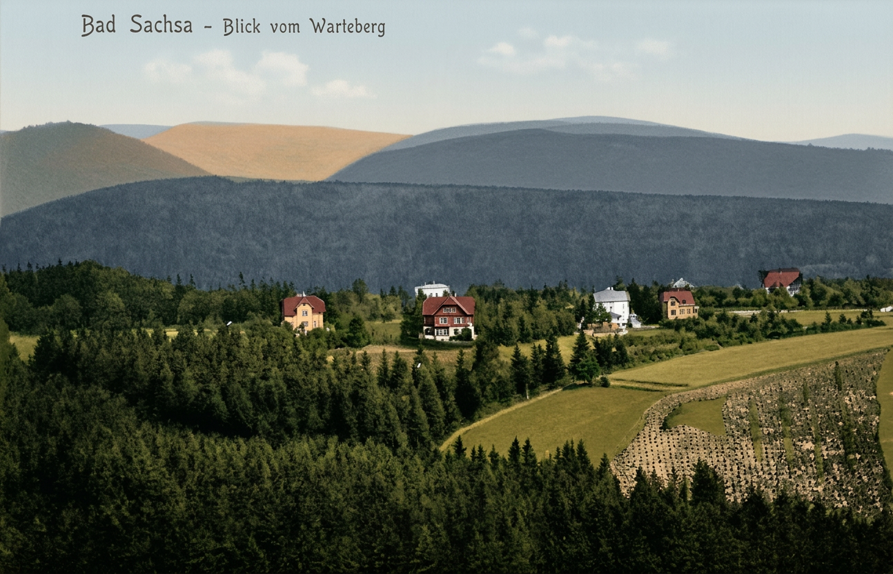 1908 ca., Blick vom Warteberg (auf Brand), Stengel 36088, habe sw, Slg. E. von Winzingerode