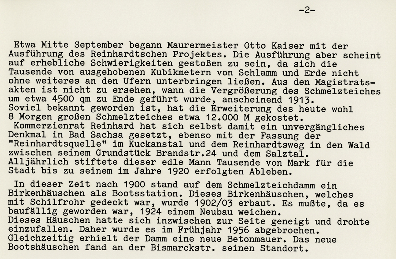 1950er, SCHMELZTEICH, wohl Hoffmann, b
