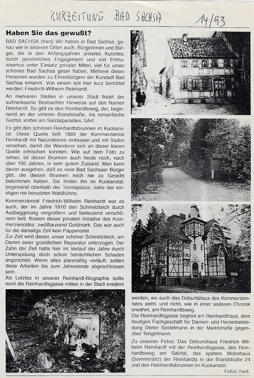 1993, Haben sie das gewusst, Kurzeitung 14-93