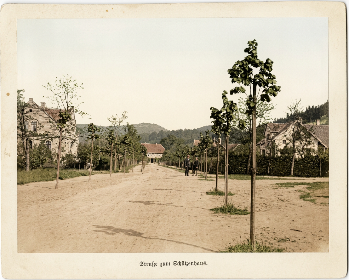 1900, Straße zum Schützenhaus., vor 1900