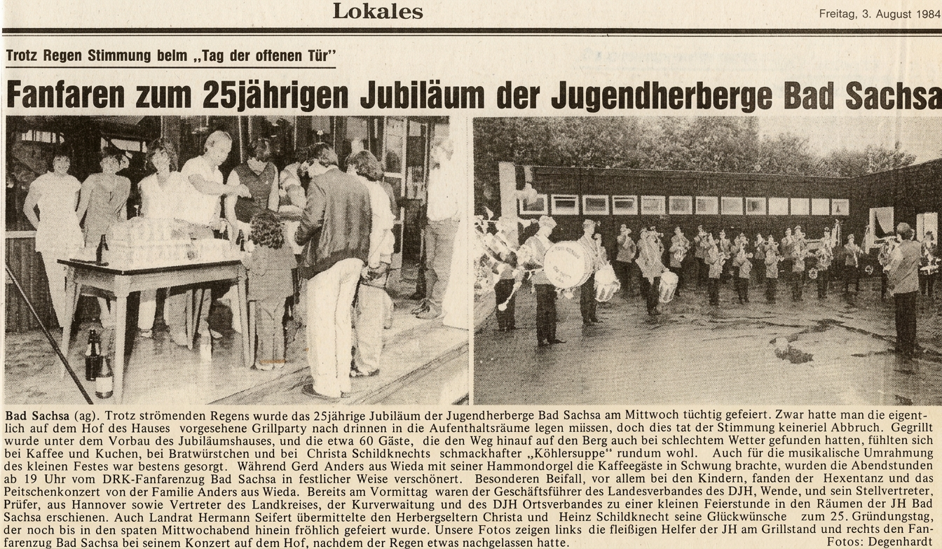 1984-08-03 HK, 25 Jahre DJH