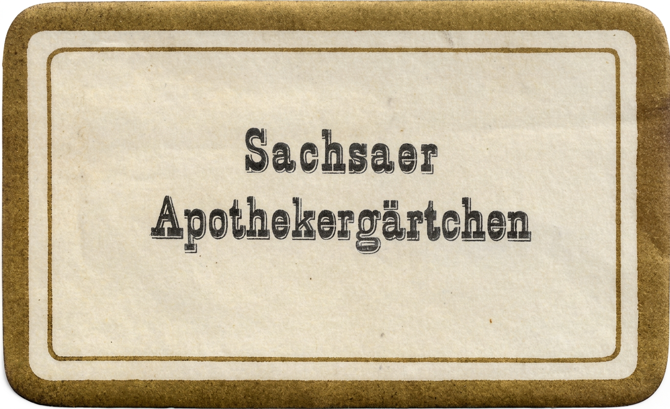 Apotheke Schulken, Sachsaser Apothekergärtchen. dez2024 Nachlaß SPRICK - Kopie