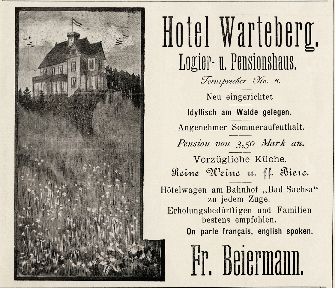 OPTIMIERT_1900-06-22, Kur=u.Fremdenliste Nr. 5, Steinaer str., Hotel Warteberg, Beiermann
