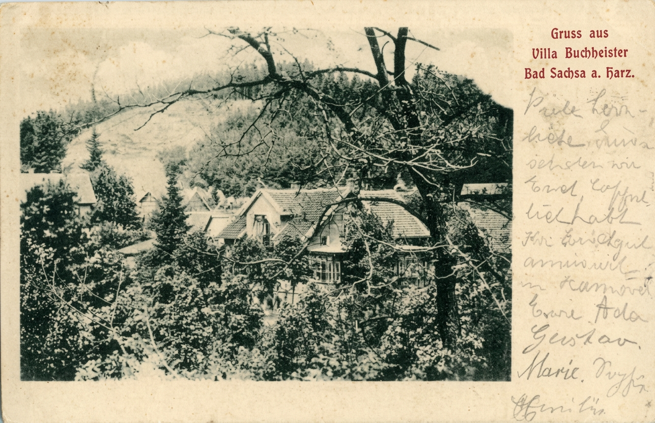 OPTIMIERT_Gruss aus Villa Buchheister, gelaufen 1901, a-1