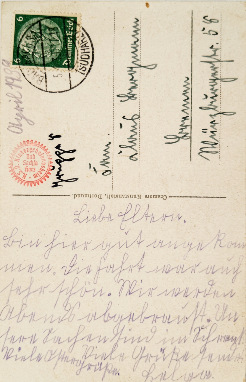 OPTIMIERT_1939-04-05, Kind schreibt an Liebe Eltern, Claus Bergmann, a